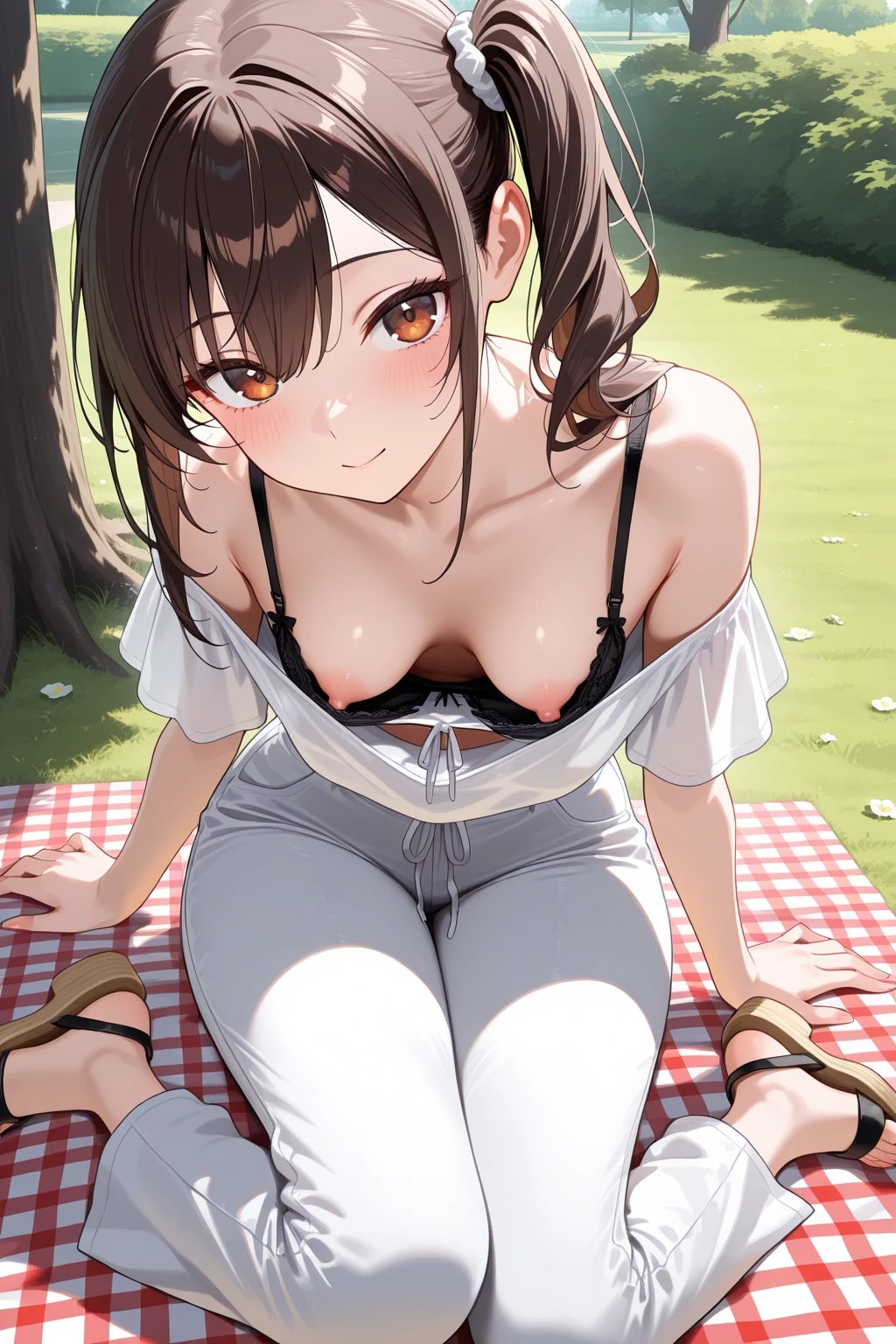 胸チラ