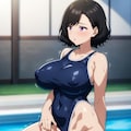 熟女スク水 5枚目
