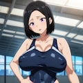 熟女スク水 4枚目