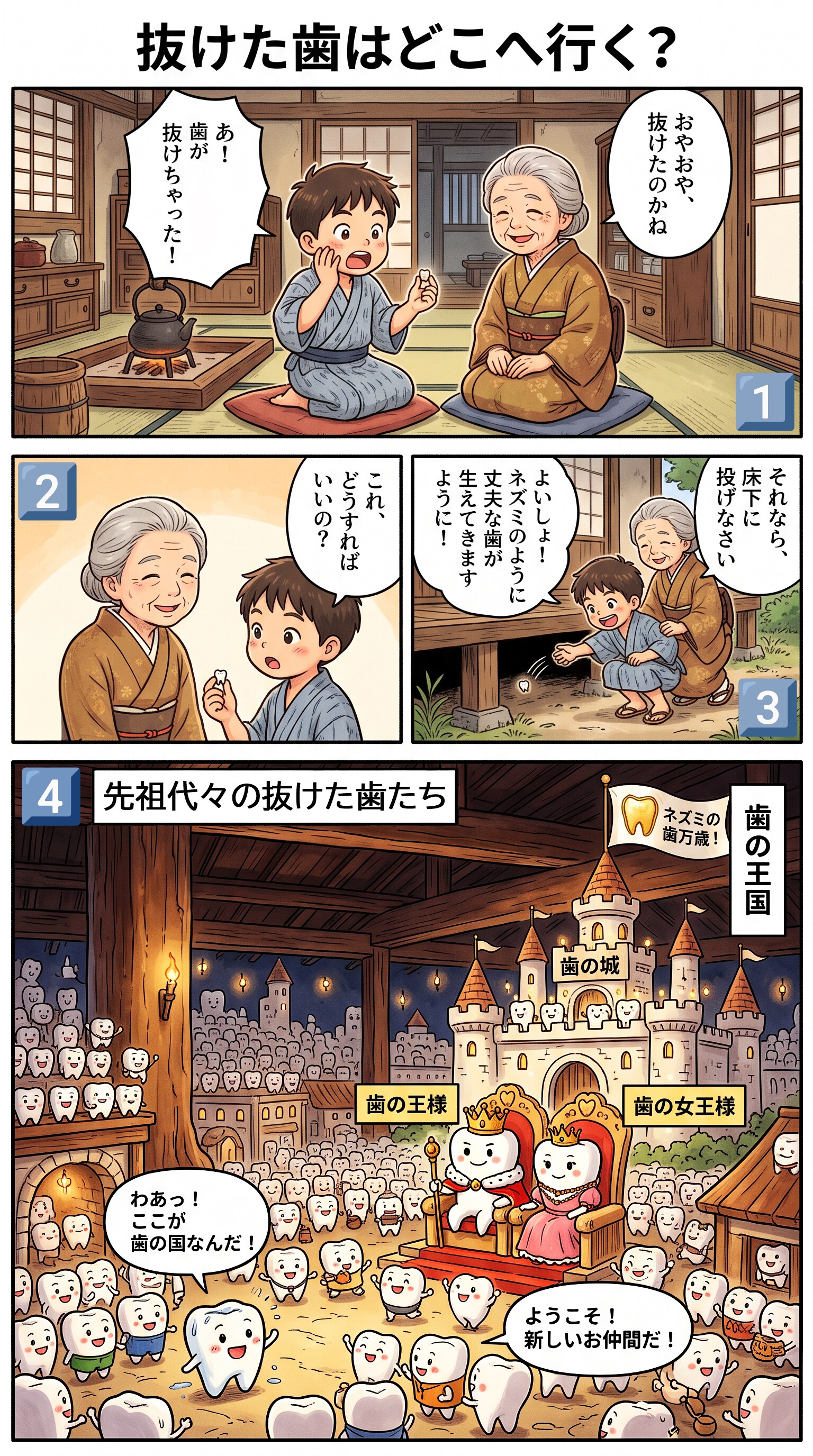 抜けた歯のゆくえ