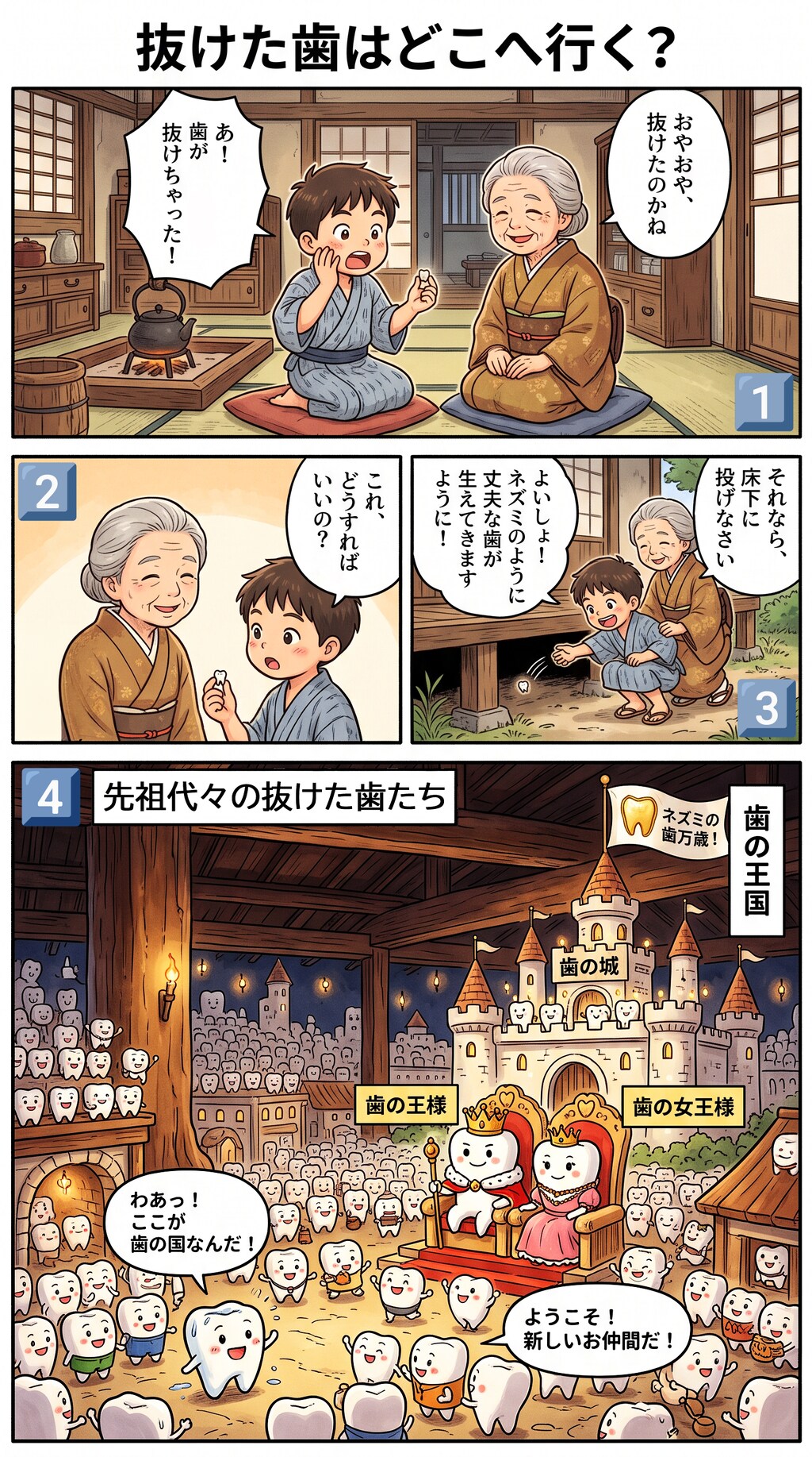 抜けた歯のゆくえ