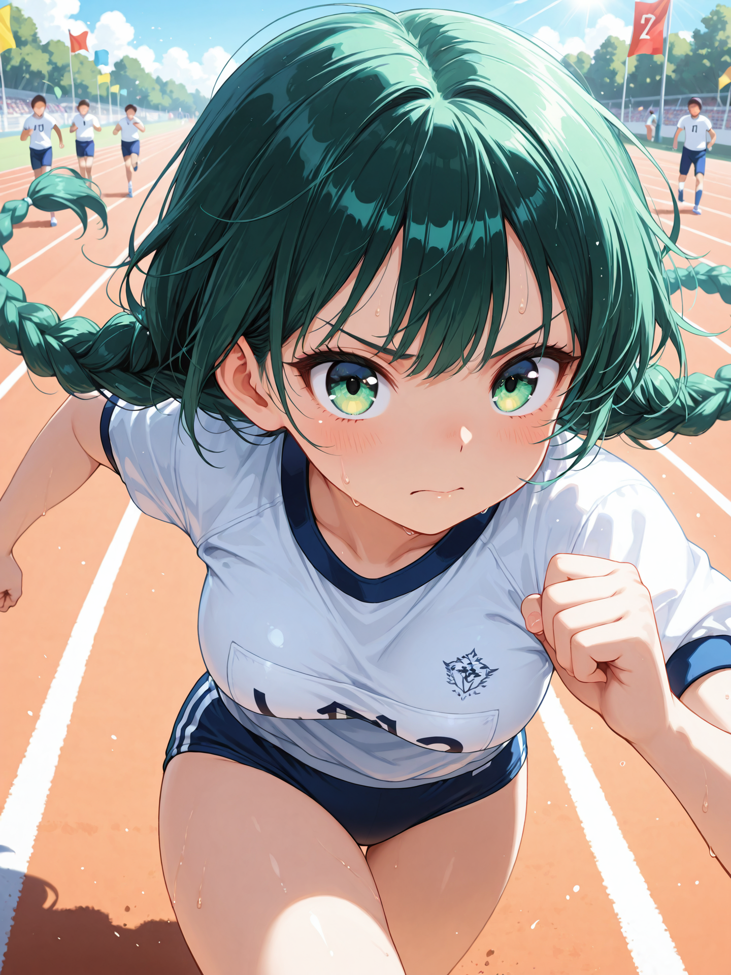 体育祭で奮闘する翠莉ちゃん