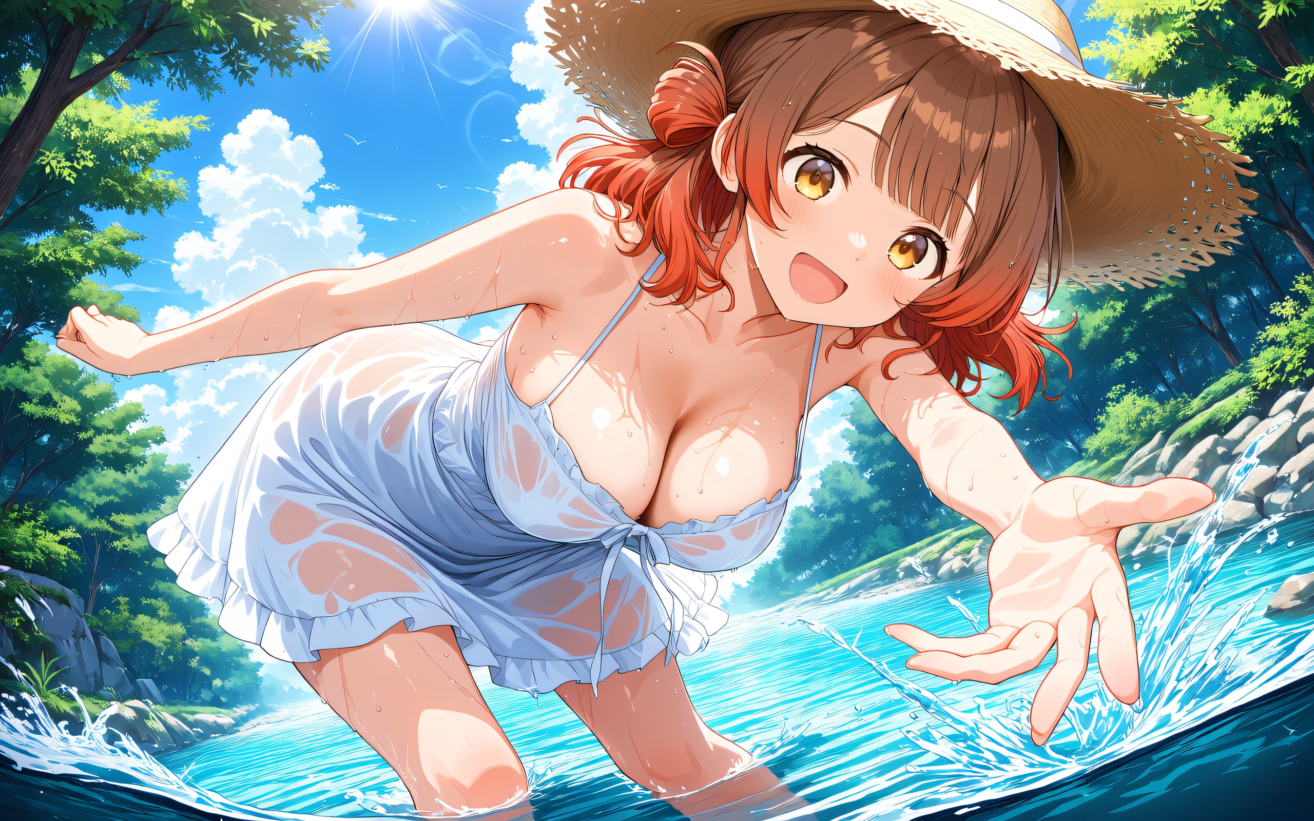 川遊び