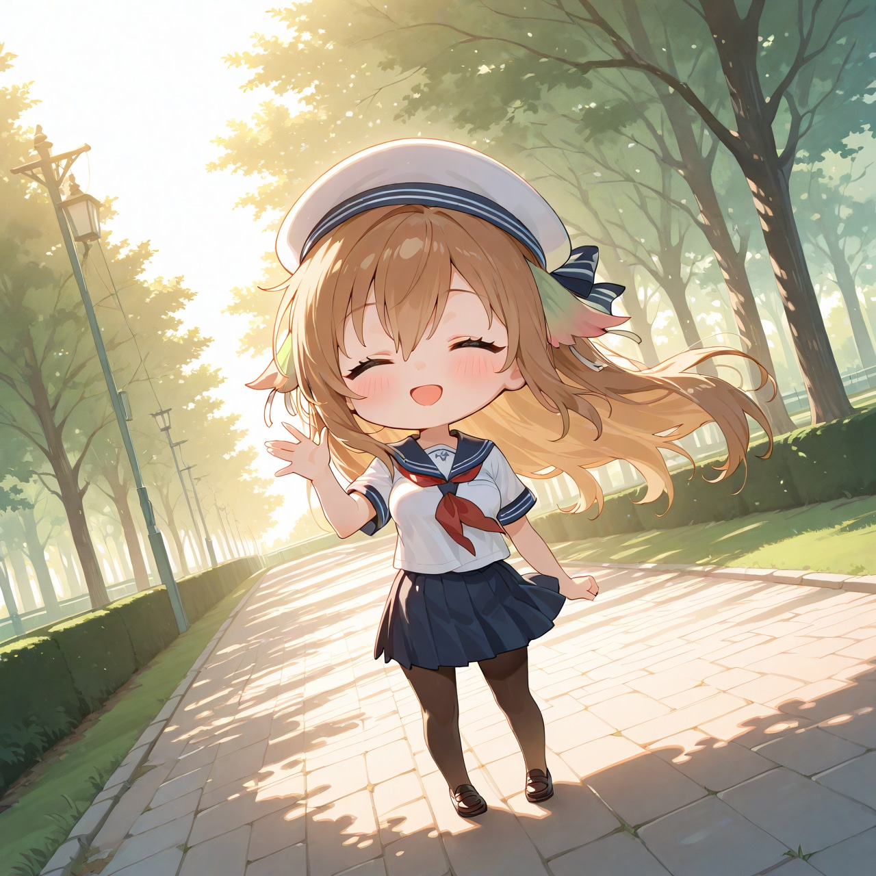 ちびイオンちゃん:皇ノ賜学園制服(もどき) | の人気AIイラスト・グラビア