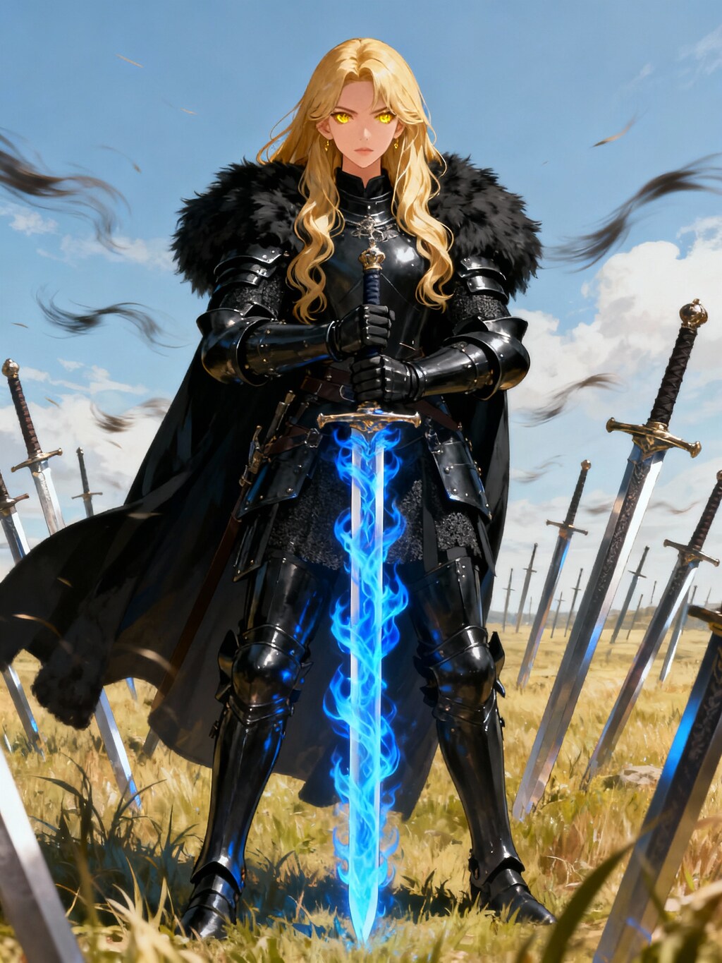 (Seedreamで)ブロンドの女騎士さん793