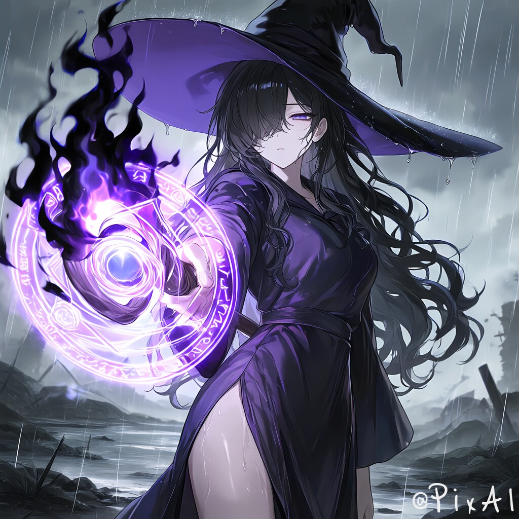 闇魔法魔女さん | の人気AIイラスト・グラビア
