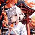 紅葉の神社 11枚目
