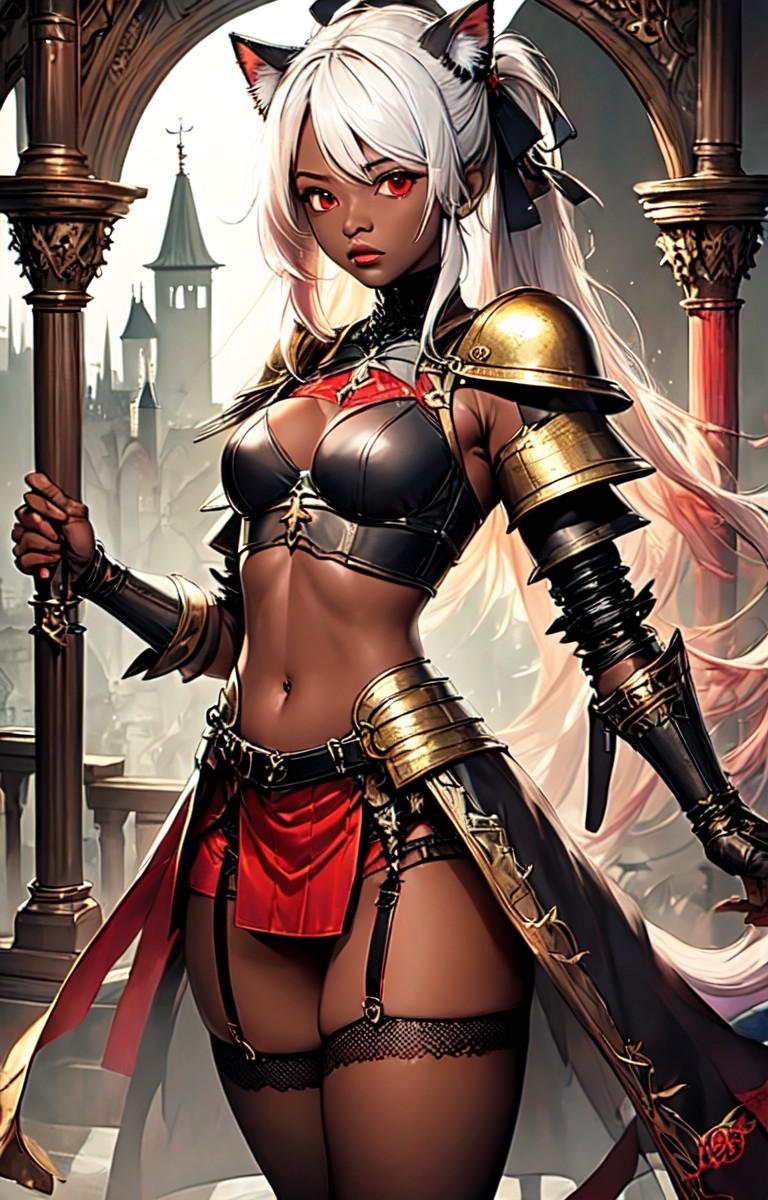 褐色ネコミミ女騎士
