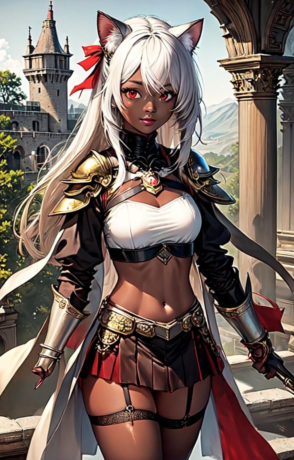 褐色ネコミミ女騎士