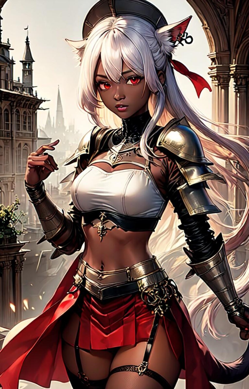 褐色ネコミミ女騎士