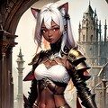 褐色ネコミミ女騎士 6枚目