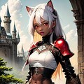 褐色ネコミミ女騎士 4枚目