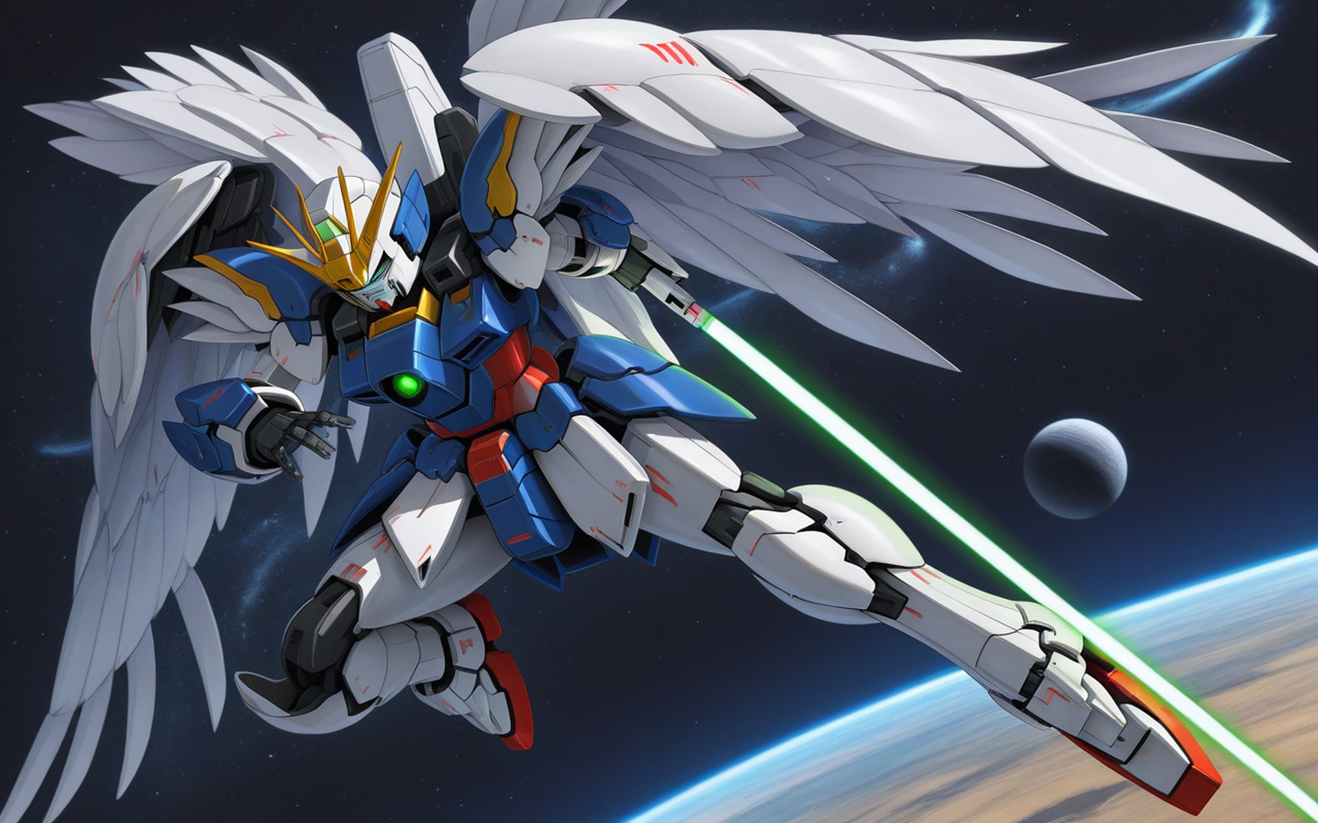 【ウイングガンダムゼロ(EW)】pixiv今日のお題「翼」 | の人気AIイラスト・グラビア