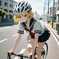 自転車通学千鶴お姉やん✨第二形態 3枚目