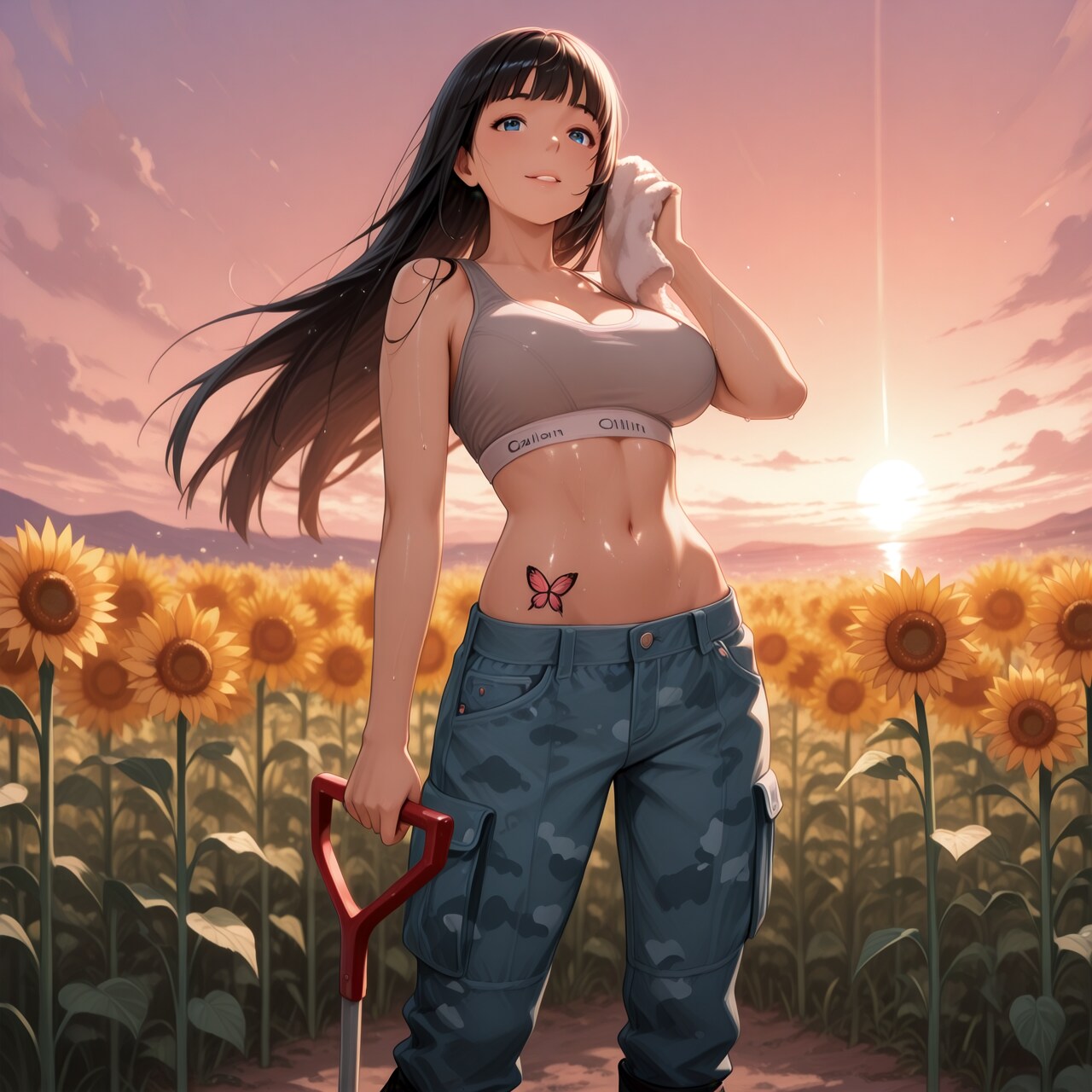 ひまわり畑の役目