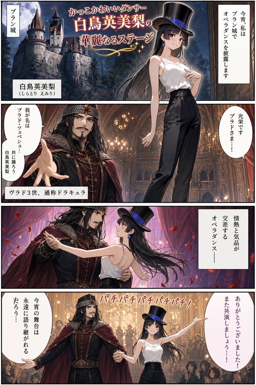 かっこかわいいダンサー白鳥英美梨の華麗なるステージ　ブラン城公演第三部・ブラド・ツェペシュ