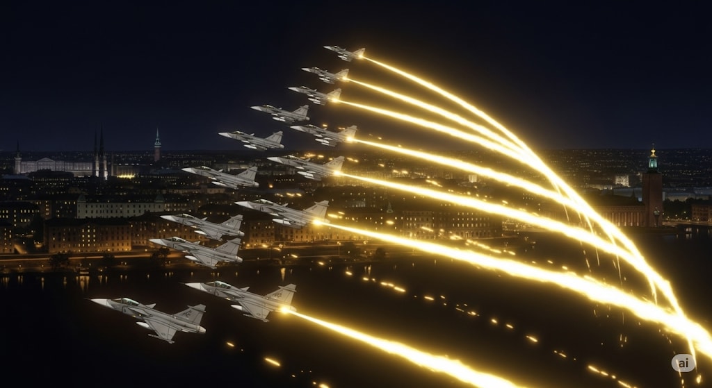 クリスマスツリー編隊飛行 | の人気AIイラスト・グラビア