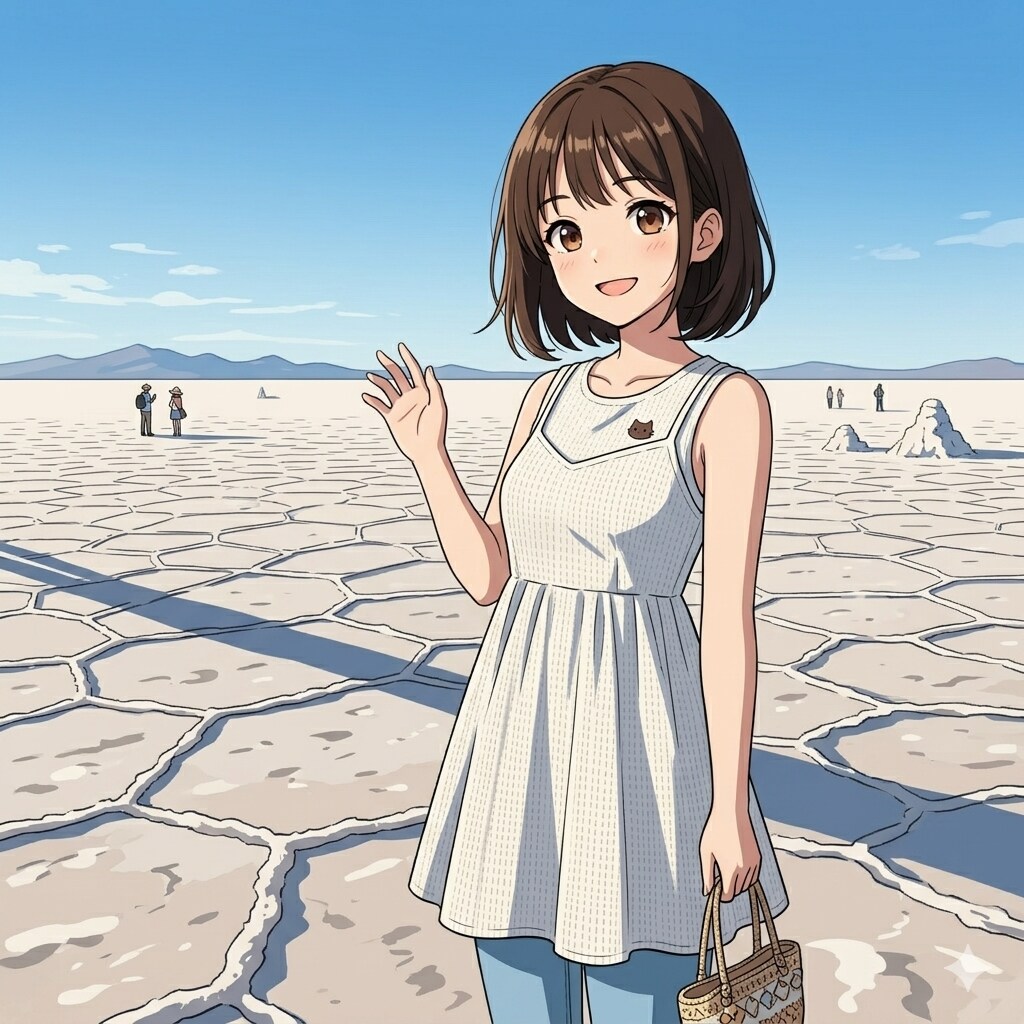 ユウニ塩湖（乾期） | の人気AIイラスト・グラビア