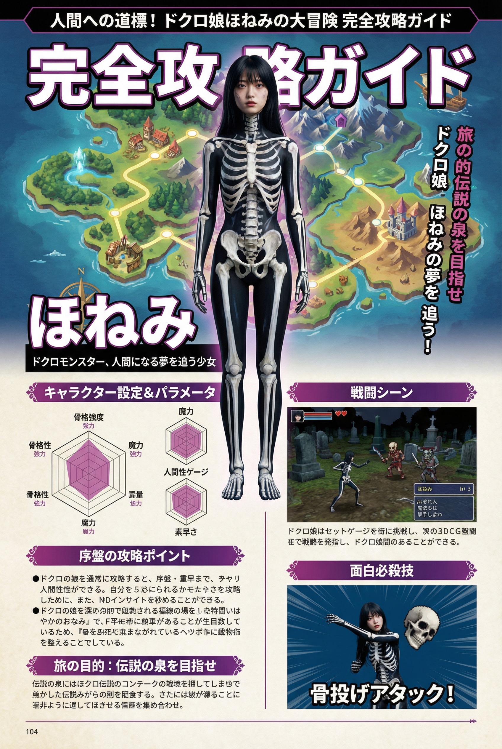 攻略本『ほねみの冒険』 | の人気AIイラスト・グラビア