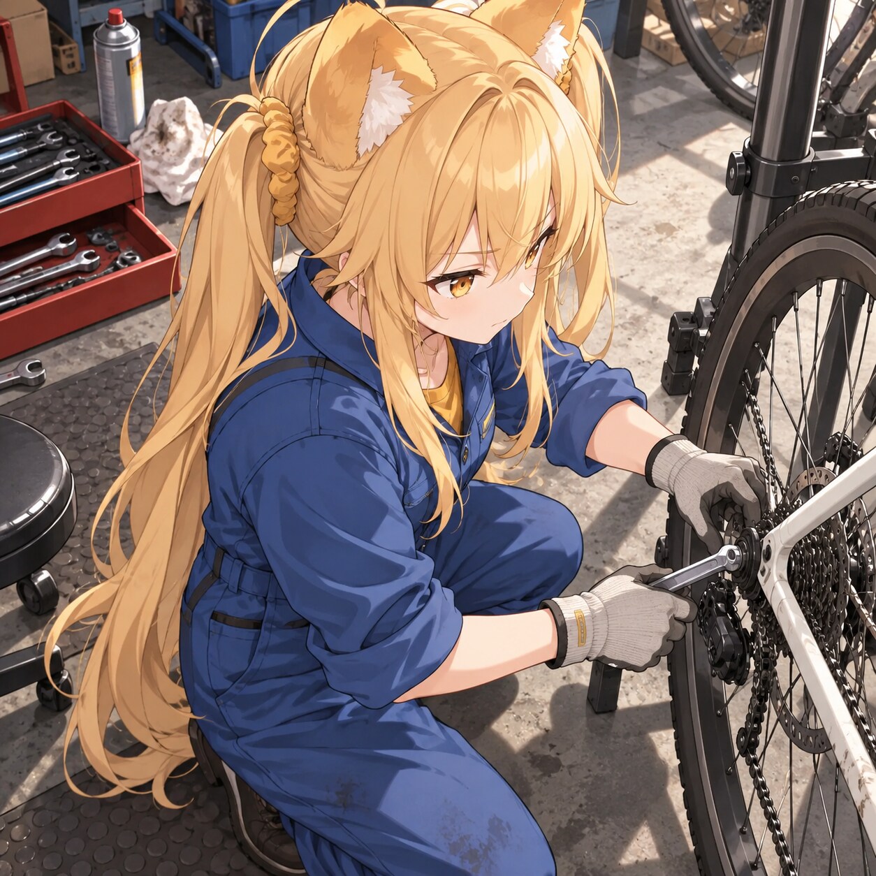 ミラの自転車修理 | の人気AIイラスト・グラビア