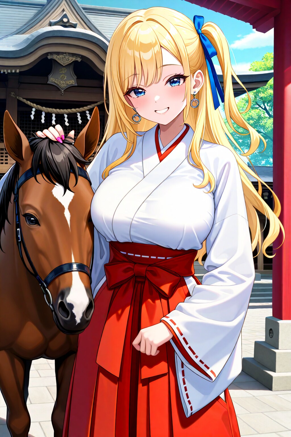 うちの子巫女とお馬さん