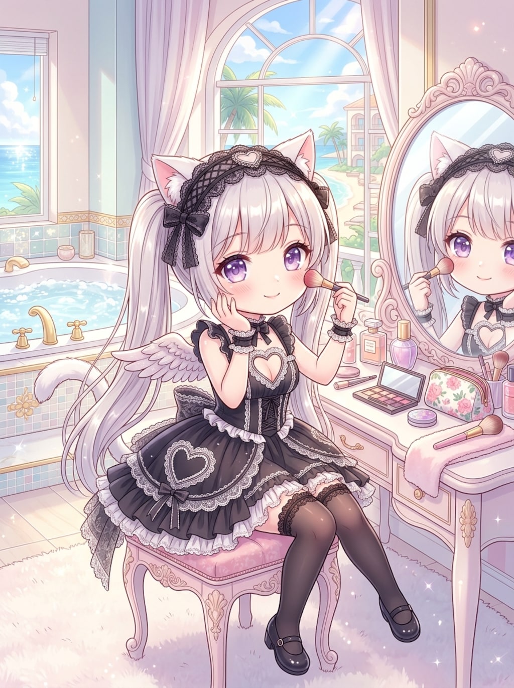 白ツイにゃん
