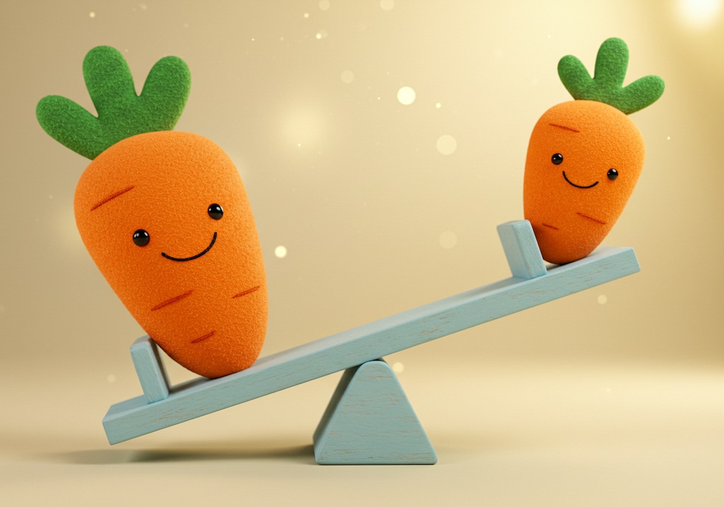 人参さんとシーソー