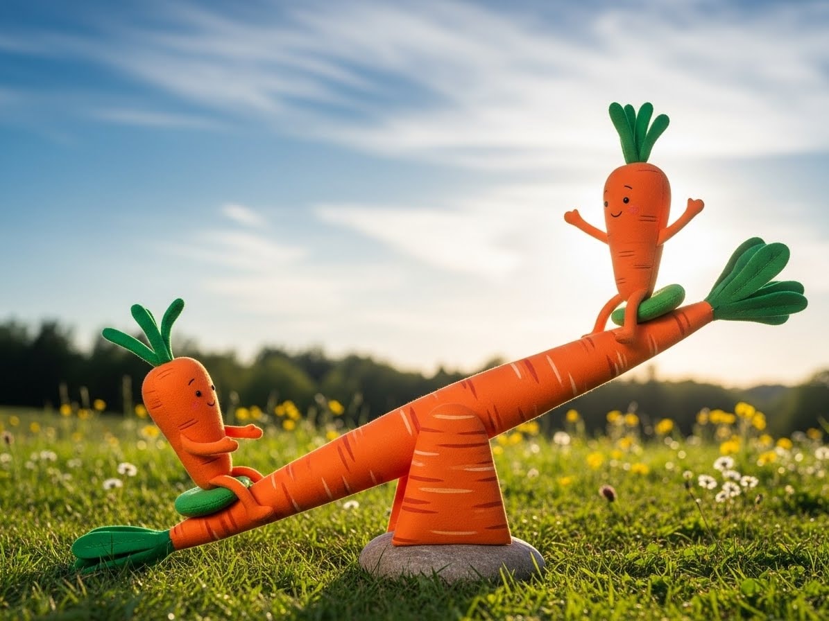 人参さんとシーソー | の人気AIイラスト・グラビア