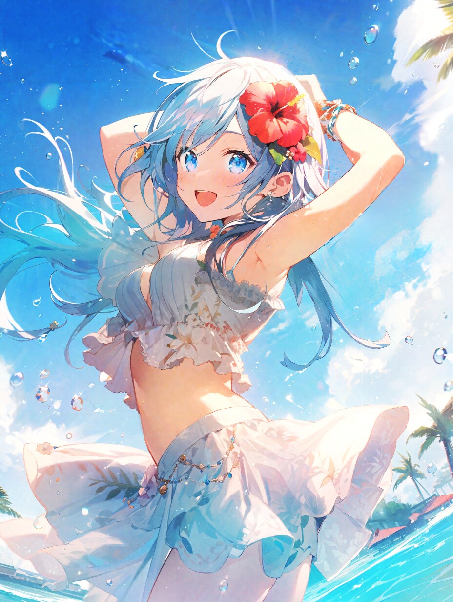 ブルー・ハワイ | の人気AIイラスト・グラビア
