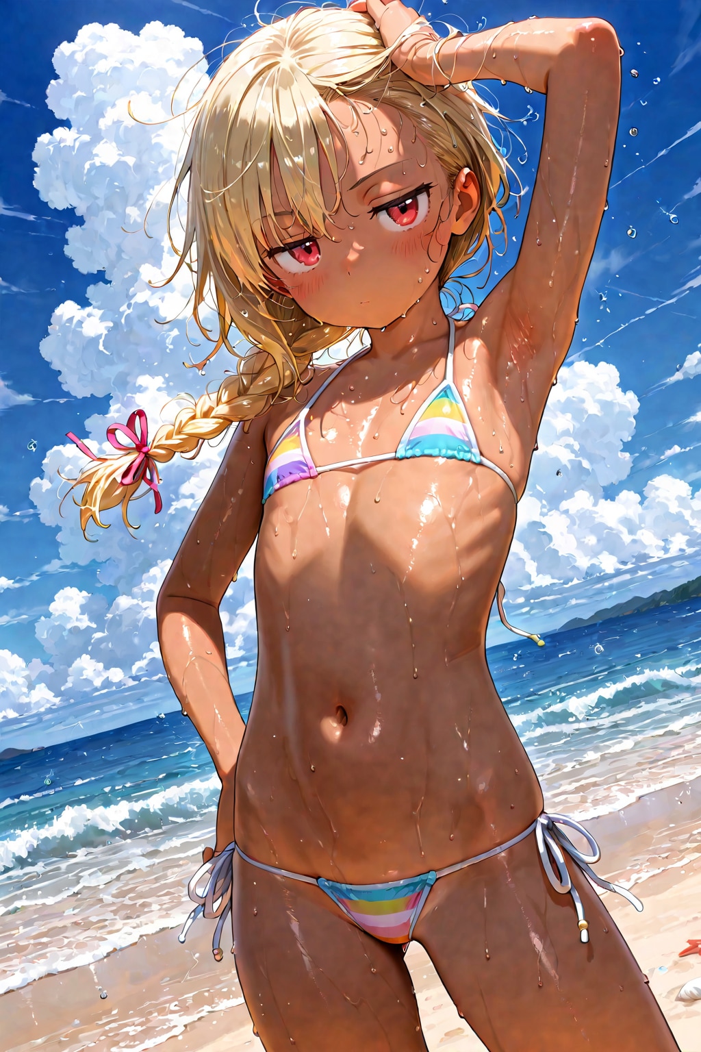 褐色×まな板×マイクロビキニ＝破壊力