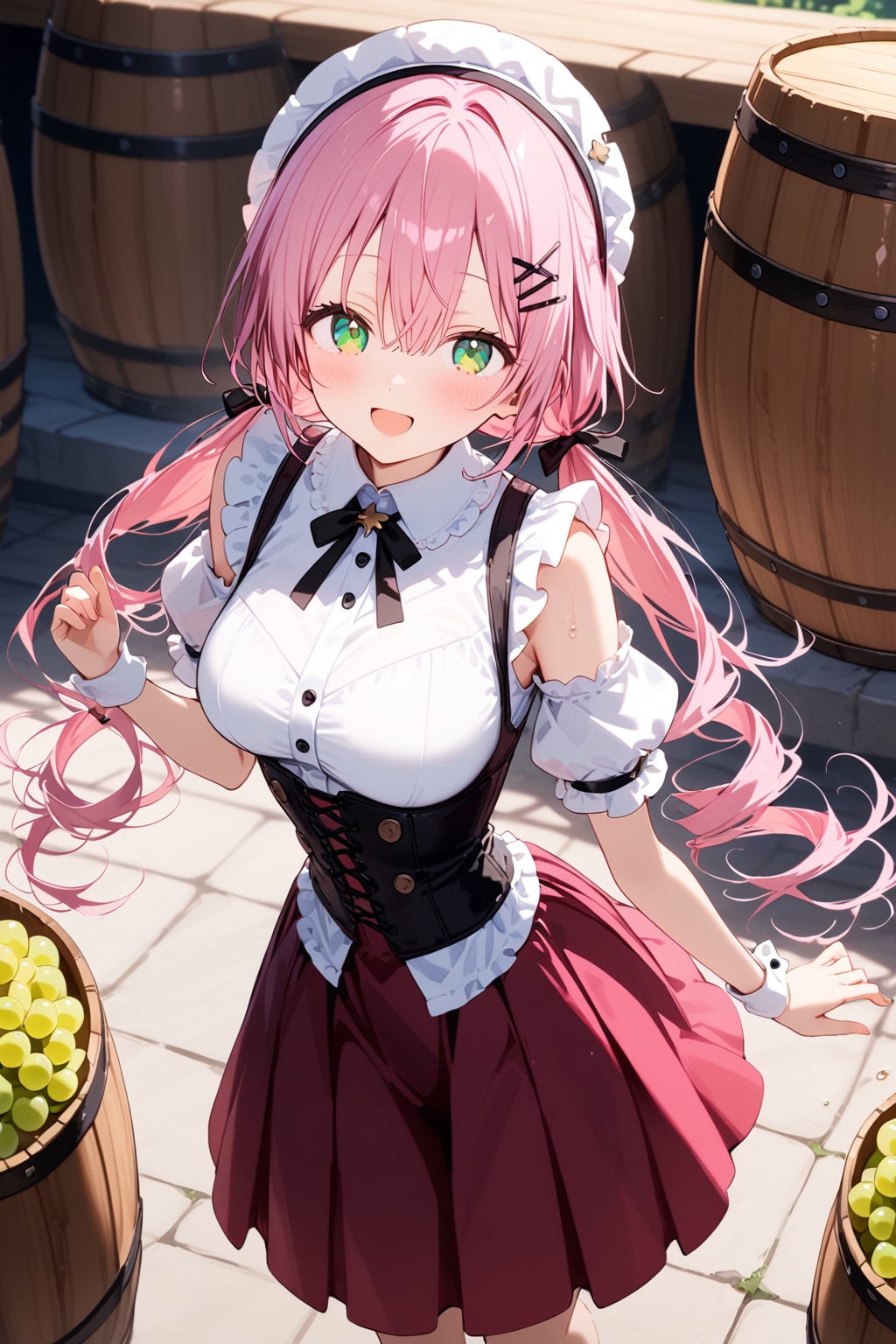 ぶどう踏みの桃花