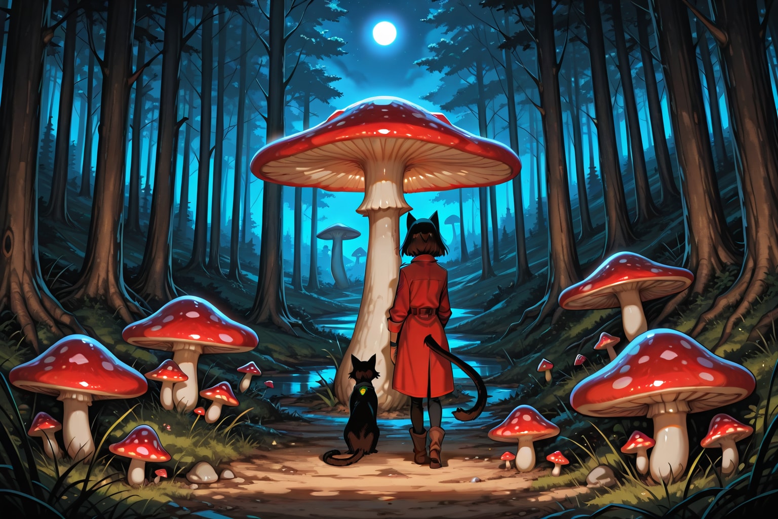 キノコの森の魔女 | の人気AIイラスト・グラビア