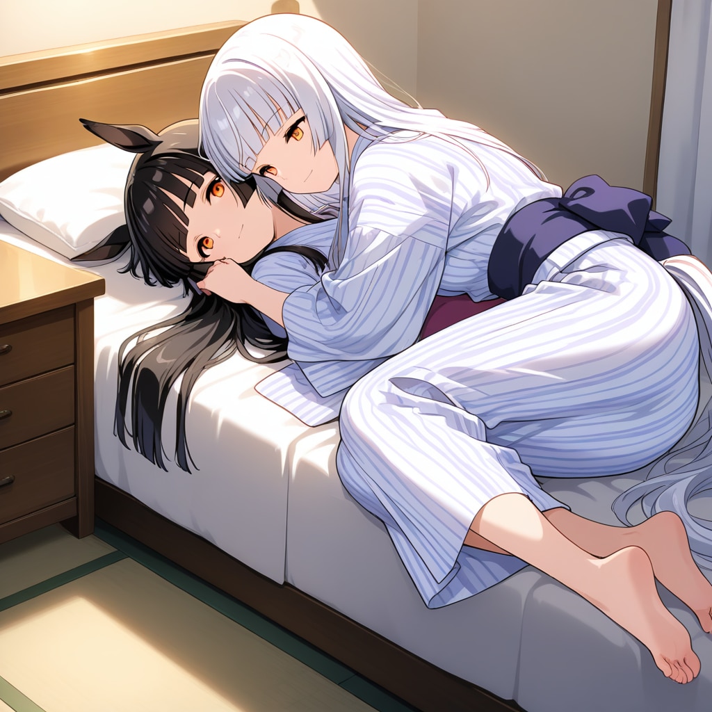 ベッドの上でマッサージ(イチャイチャ)