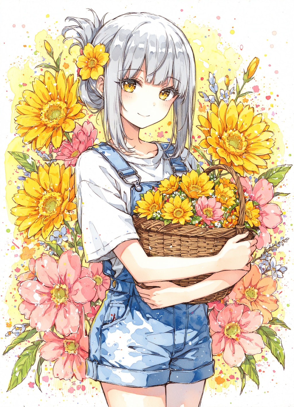 看板娘　flowers
