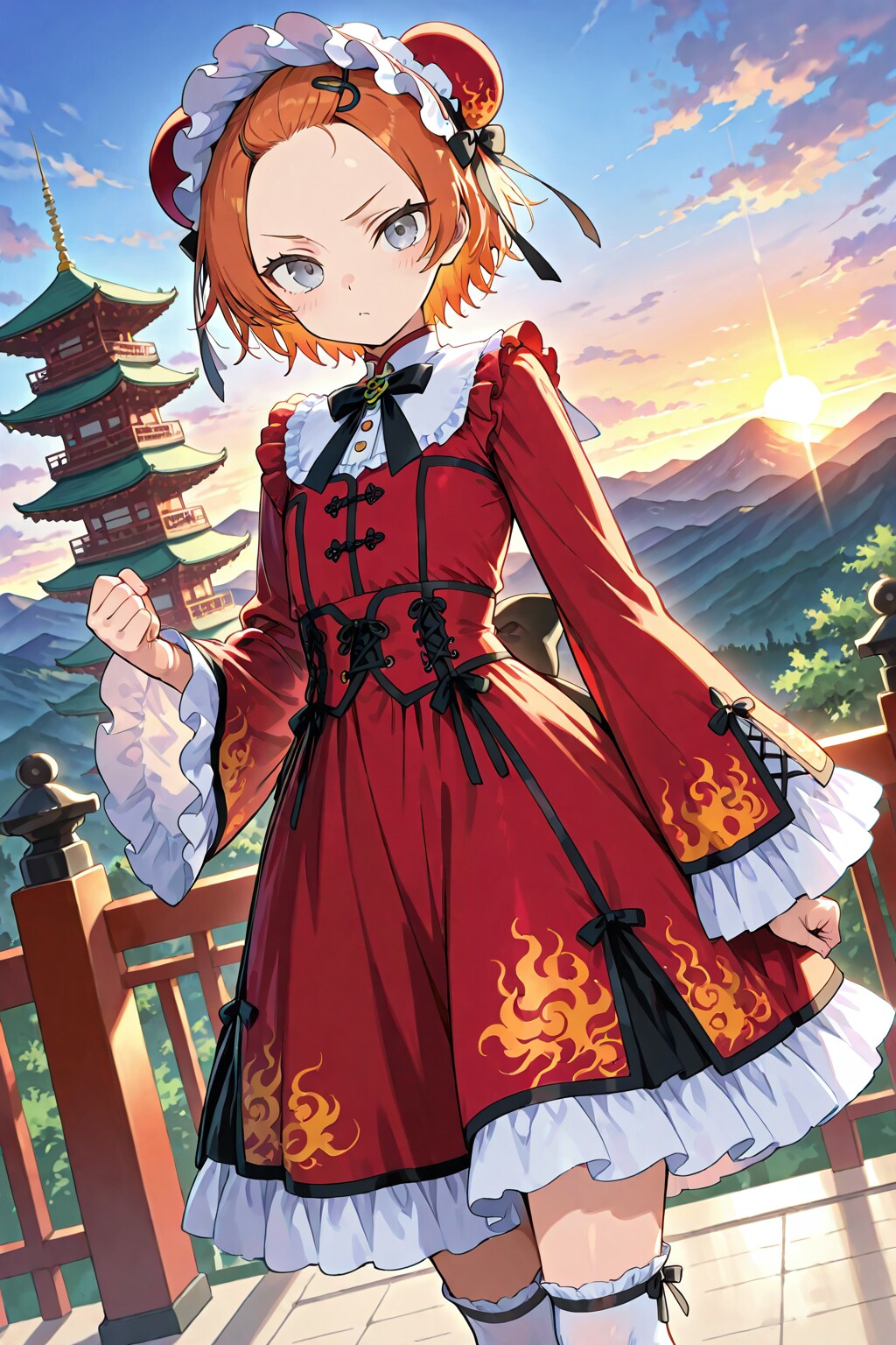 定番ロリータ【華ロリ①】 | の人気AIイラスト・グラビア