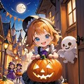 ハロウィンの子ども 2枚目