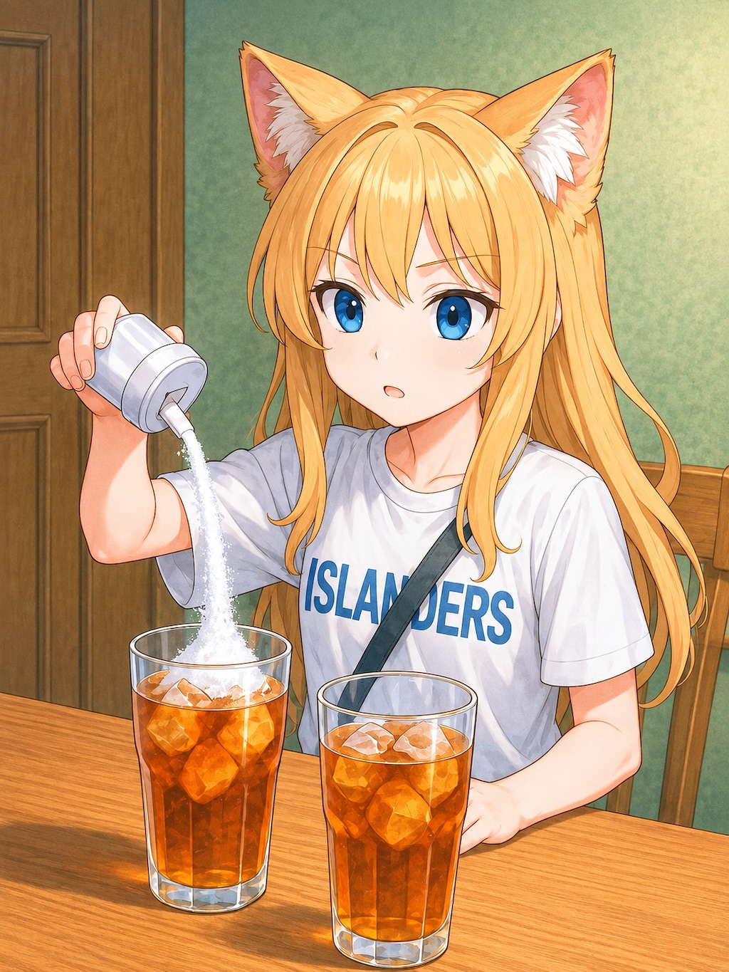 夏休みに屋上で日焼けしようとした小さな女の子