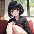 おかっぱ少女の足裏 2枚目