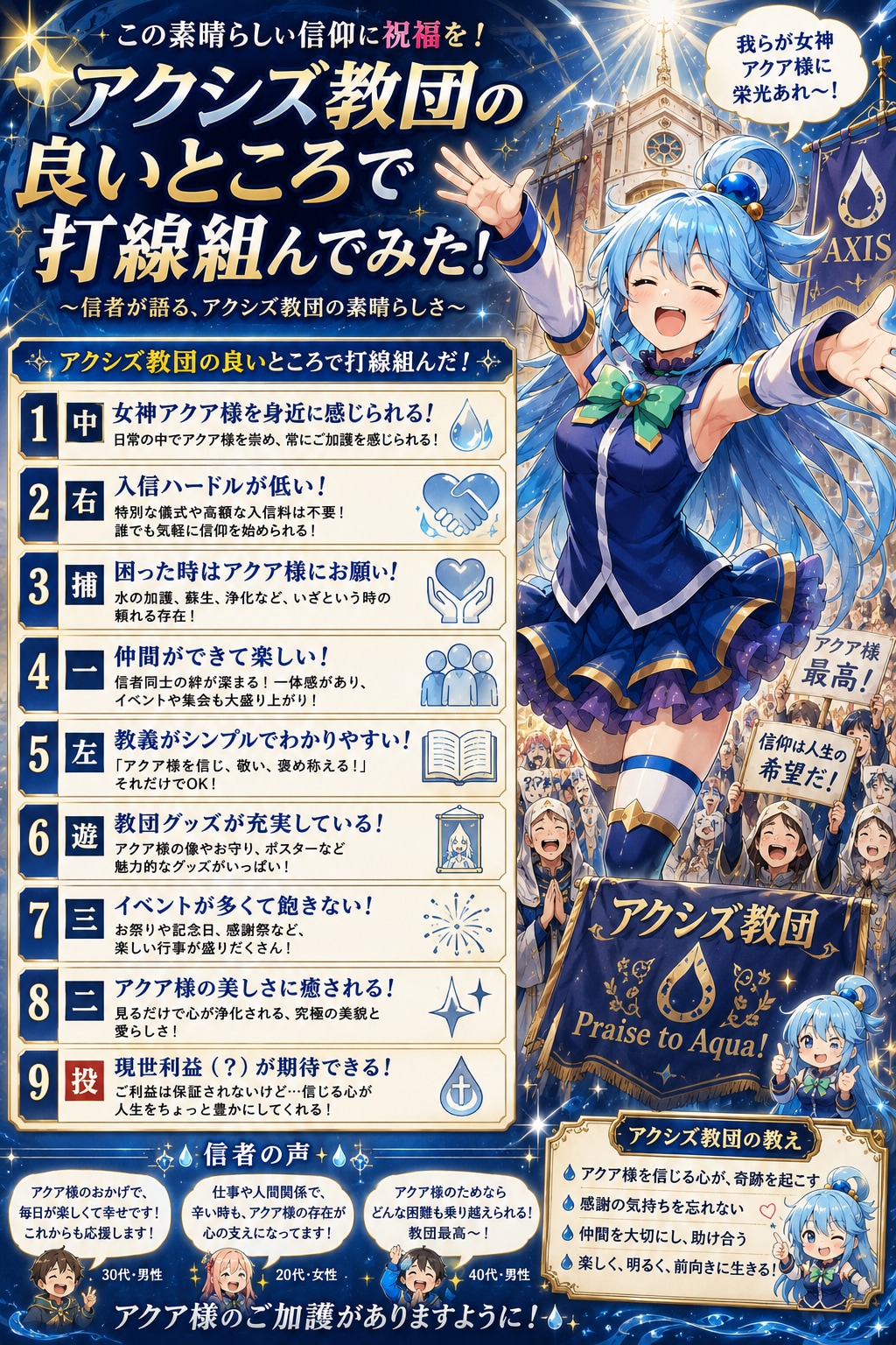 アクア様で打線組んだ