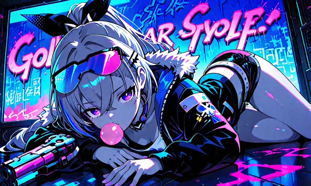 銀狼:SilverWolf（ネオン）（横）