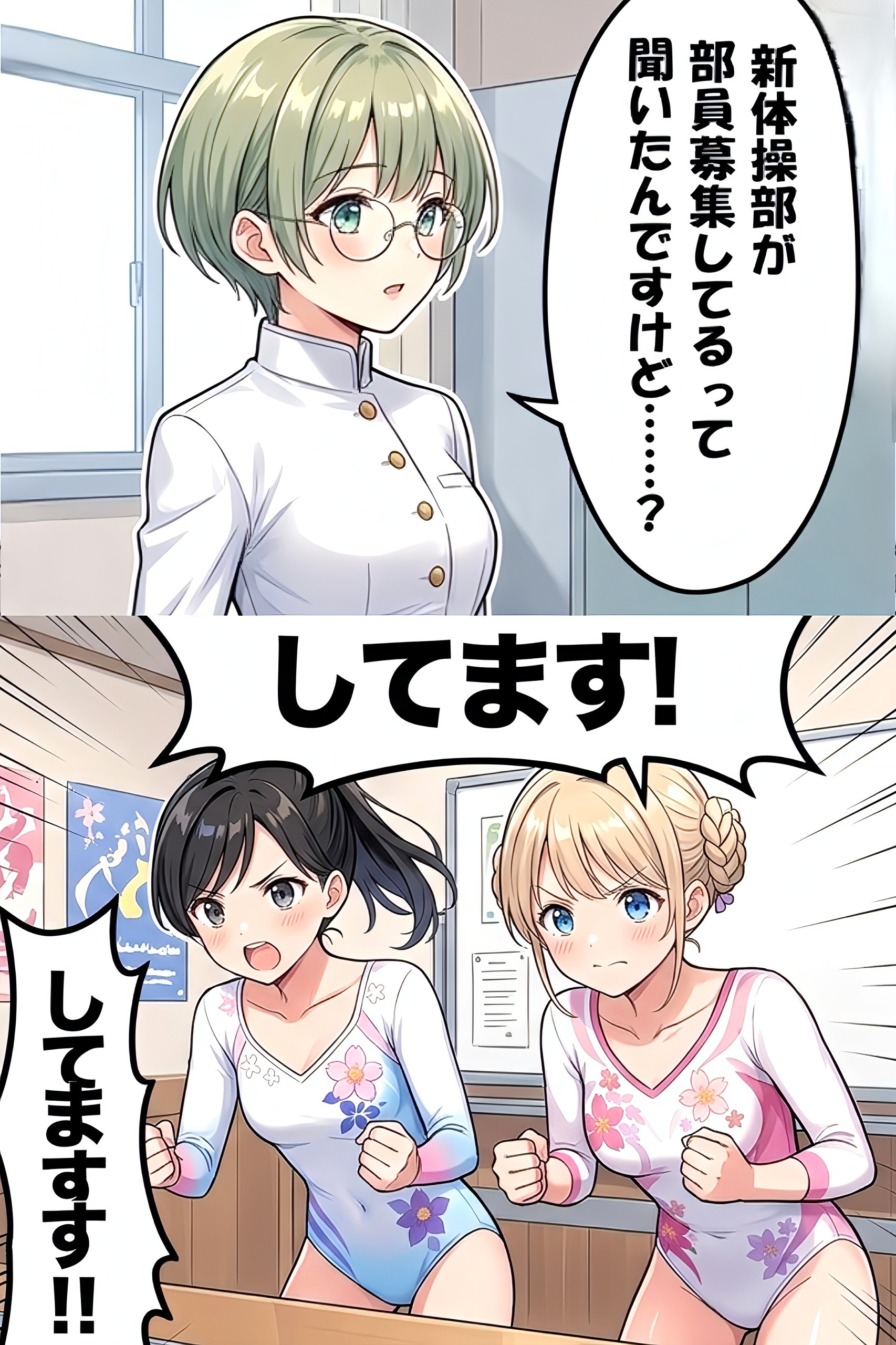 山川みどり、新体操部に入部!? | の人気AIイラスト・グラビア
