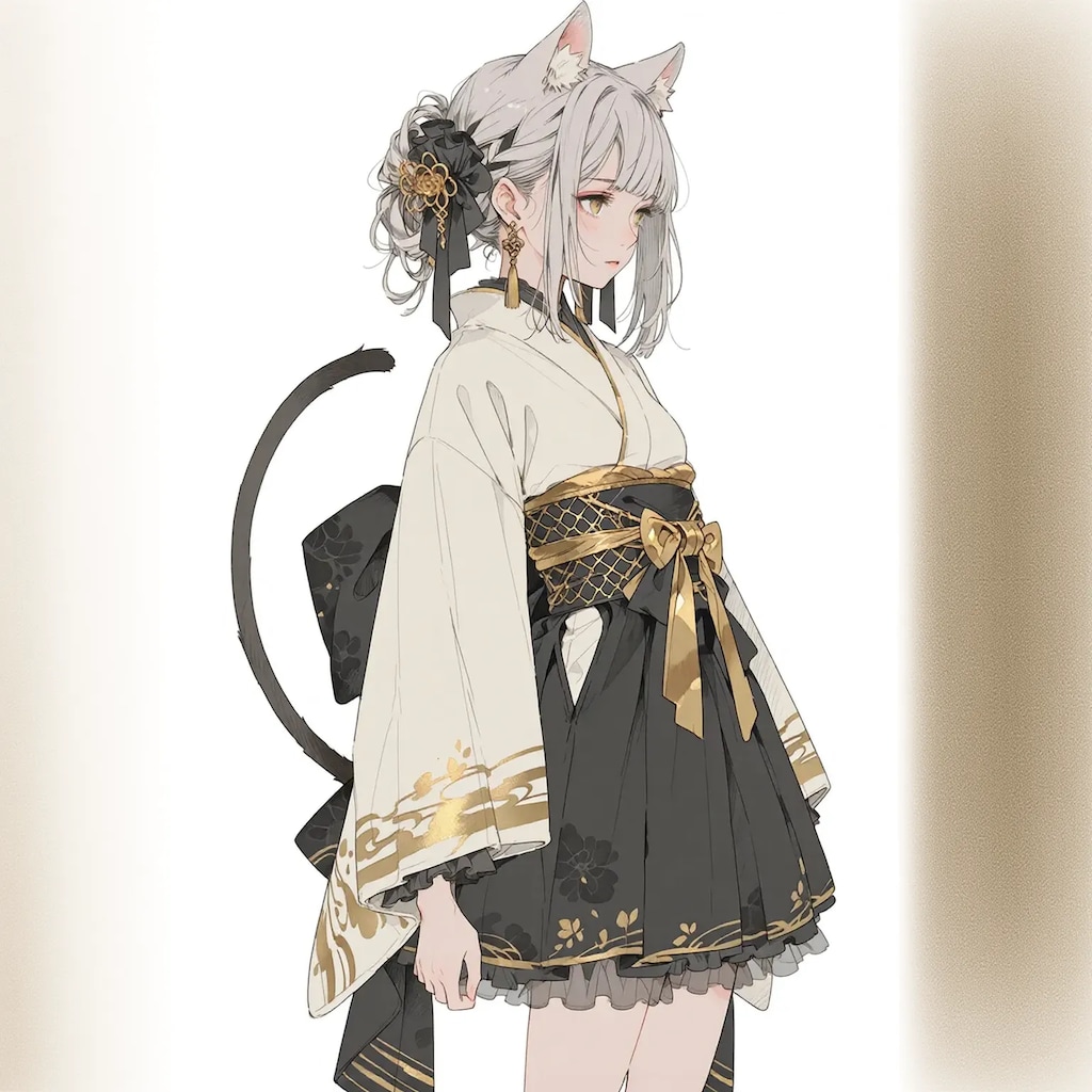 【着物猫】「きれいだよ」