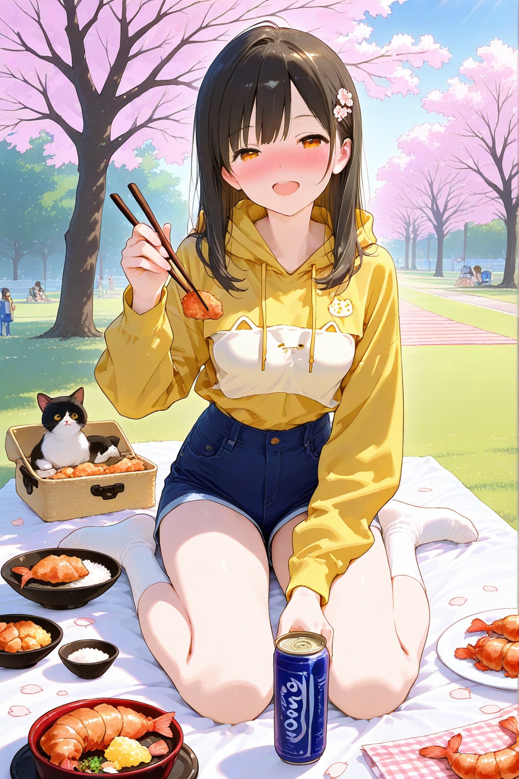 花見「はい！アーン」