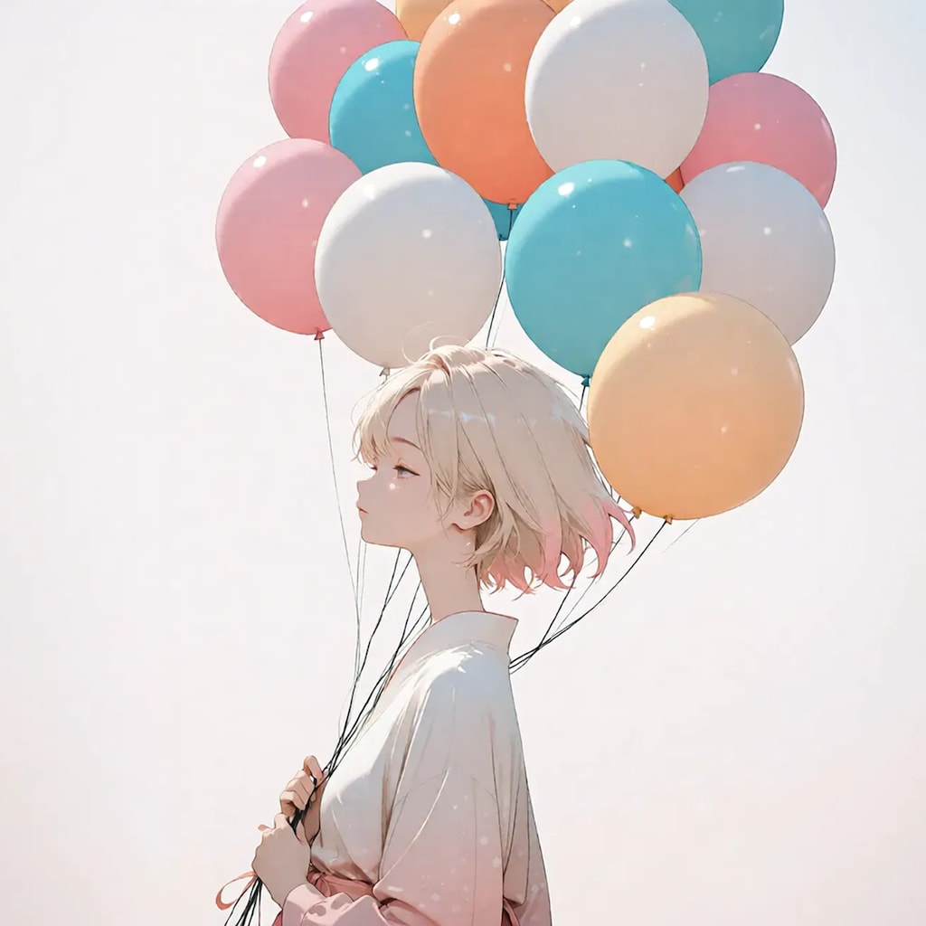 風船をもらった