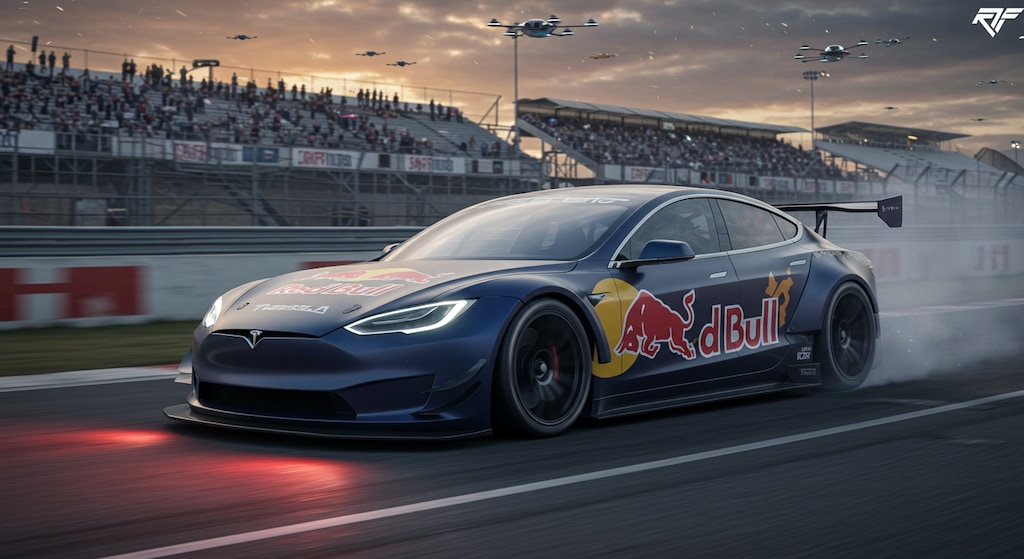 レッドブルテスラレーシングカー