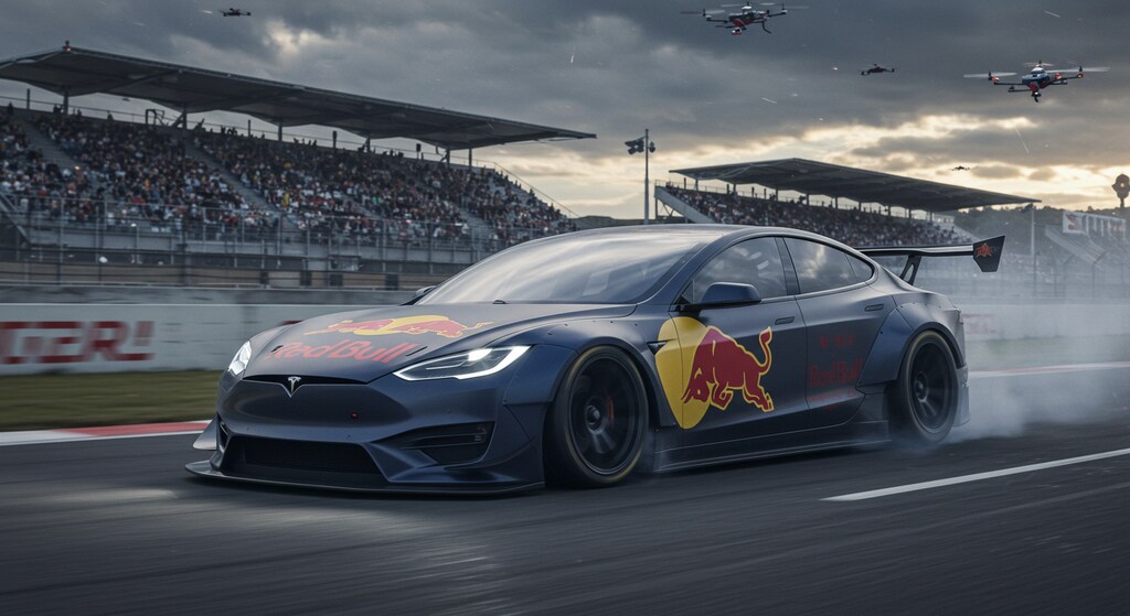 レッドブルテスラレーシングカー