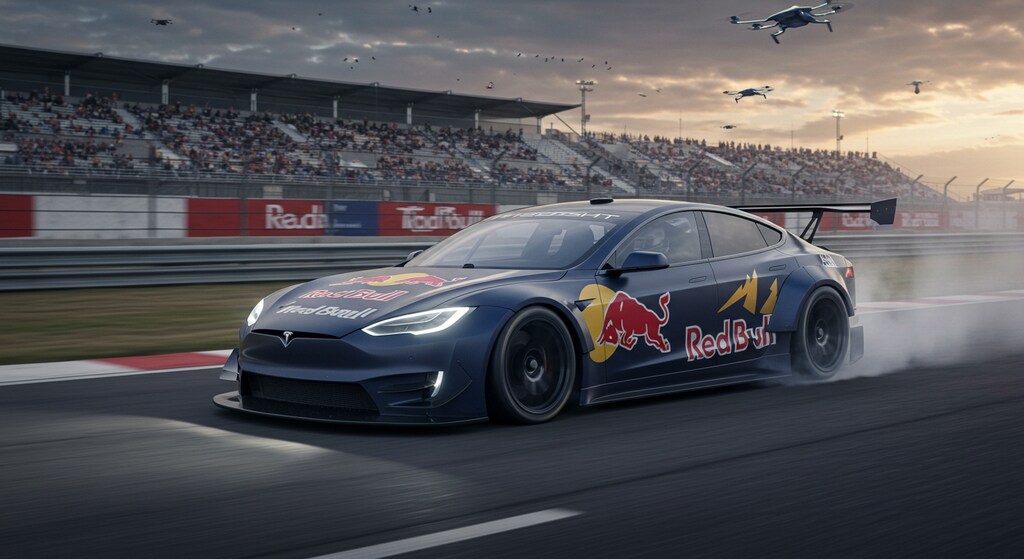 レッドブルテスラレーシングカー