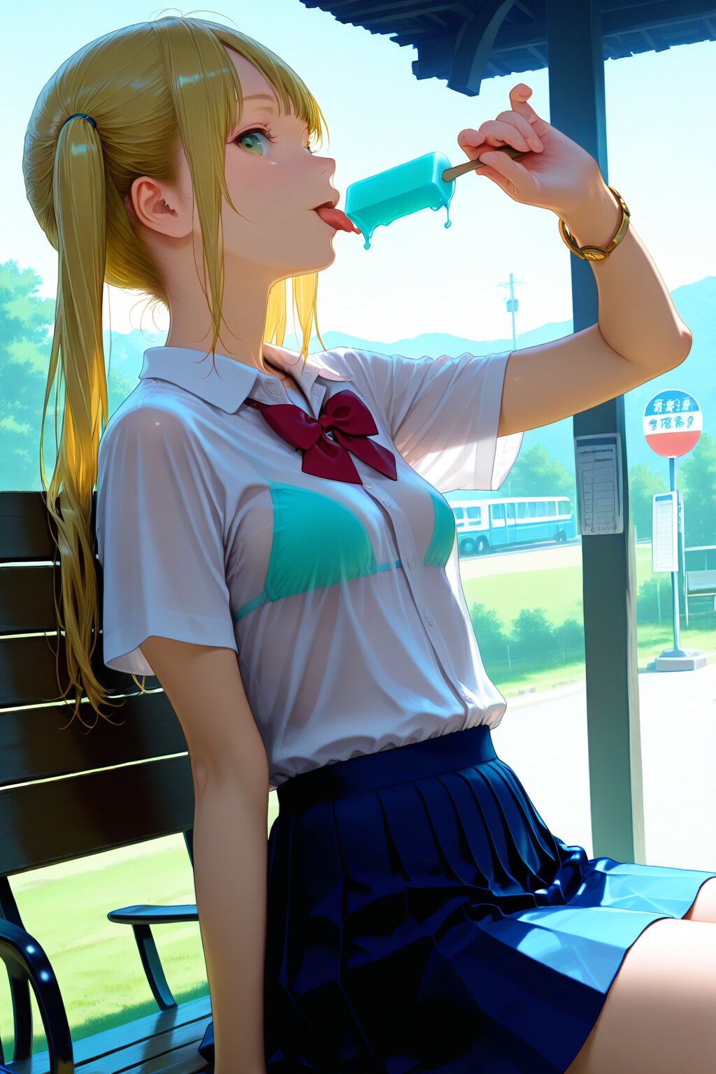 夏ですね(透けすぎた)