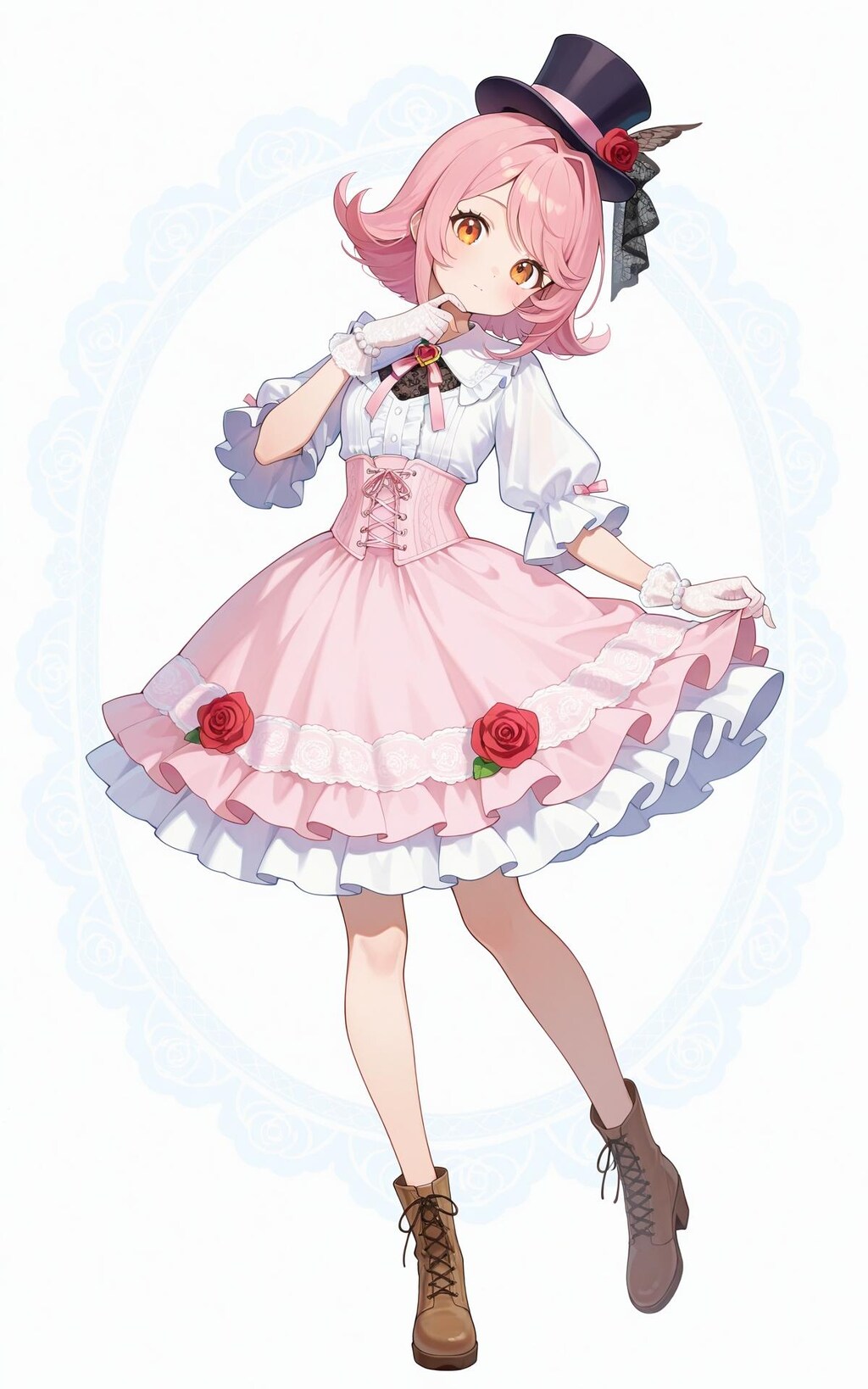 シルクでハットな女の子