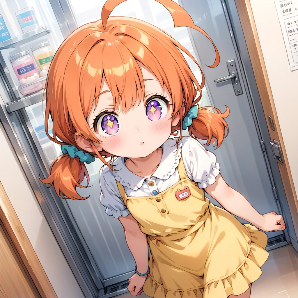 オレンジ髪の女の子 | の人気AIイラスト・グラビア